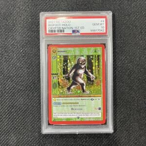 MetaZoo Bigfoot PSA 10 Gem Mint Cryptid Nation 1st Edition Holo 4/159